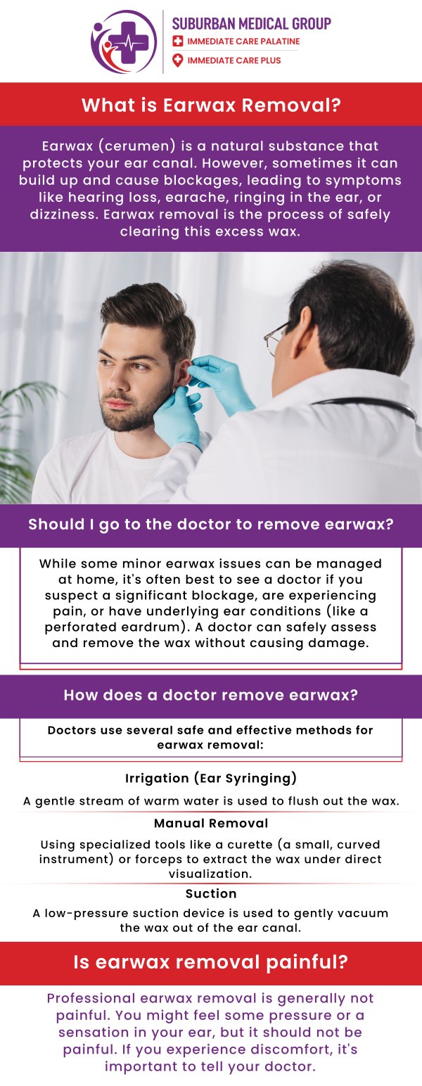Common questions asked by patients: What causes excess ear wax buildup? How can you tell if ear wax is affecting your hearing? When should you see a doctor for ear wax removal? What symptoms indicate impacted ear wax? For more information, contact us or book an appointment online. We are conveniently located at 888 E Main St, East Dundee, IL 60118. We serve patients from East Dundee IL, West Dundee IL, Sleepy Hollow IL, Gilberts IL, and surrounding cities. Common questions asked by patients: What causes excess ear wax buildup? How can you tell if ear wax is affecting your hearing? When should you see a doctor for ear wax removal? What symptoms indicate impacted ear wax? For more information, contact us or book an appointment online. We are conveniently located at 888 E Main St, East Dundee, IL 60118. We serve patients from East Dundee IL, West Dundee IL, Sleepy Hollow IL, Gilberts IL, and surrounding cities.