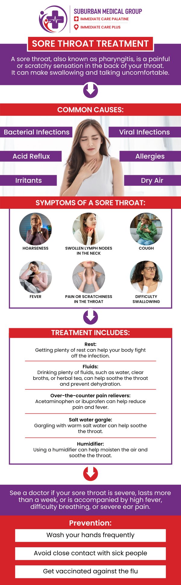 Common questions asked by patients: What is a sore throat? What are the symptoms of a sore throat? What causes a sore throat? When should I see a doctor for a sore throat? For more information, contact us or book an appointment online. We are conveniently located at 888 E Main St, East Dundee, IL 60118. We serve patients from East Dundee IL, West Dundee IL, Sleepy Hollow IL, Gilberts IL, and surrounding cities. Common questions asked by patients: What is a sore throat? What are the symptoms of a sore throat? What causes a sore throat? When should I see a doctor for a sore throat? For more information, contact us or book an appointment online. We are conveniently located at 888 E Main St, East Dundee, IL 60118. We serve patients from East Dundee IL, West Dundee IL, Sleepy Hollow IL, Gilberts IL, and surrounding cities.
