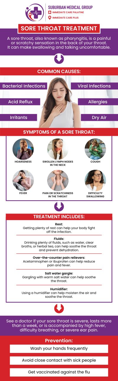 Common questions asked by patients: What is a sore throat? What are the symptoms of a sore throat? What causes a sore throat? When should I see a doctor for a sore throat? For more information, contact us or book an appointment online. We are conveniently located at 888 E Main St, East Dundee, IL 60118. We serve patients from East Dundee IL, West Dundee IL, Sleepy Hollow IL, Gilberts IL, and surrounding cities. Common questions asked by patients: What is a sore throat? What are the symptoms of a sore throat? What causes a sore throat? When should I see a doctor for a sore throat? For more information, contact us or book an appointment online. We are conveniently located at 888 E Main St, East Dundee, IL 60118. We serve patients from East Dundee IL, West Dundee IL, Sleepy Hollow IL, Gilberts IL, and surrounding cities.