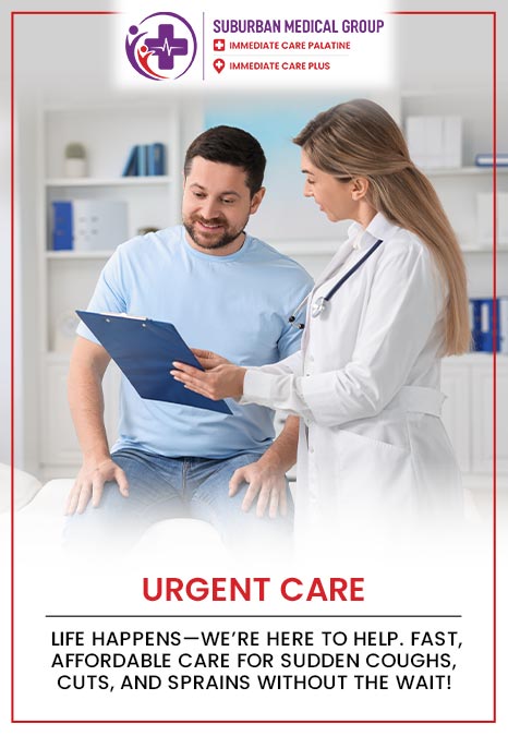 For sudden, non-life-threatening health setbacks, our experienced providers deliver exceptional urgent care at Immediate Care Plus in Dundee. With a focus on compassionate, rapid walk-in treatment, our team utilizes advanced on-site diagnostics to provide swift relief for minor fractures, painful infections, and lacerations, ensuring you get comprehensive care without the ER hassle. For more information, contact us or book an appointment online. We are conveniently located at 888 E Main St, East Dundee, IL 60118. For sudden, non-life-threatening health setbacks, our experienced providers deliver exceptional urgent care at Immediate Care Plus in Dundee. With a focus on compassionate, rapid walk-in treatment, our team utilizes advanced on-site diagnostics to provide swift relief for minor fractures, painful infections, and lacerations, ensuring you get comprehensive care without the ER hassle. For more information, contact us or book an appointment online. We are conveniently located at 888 E Main St, East Dundee, IL 60118.