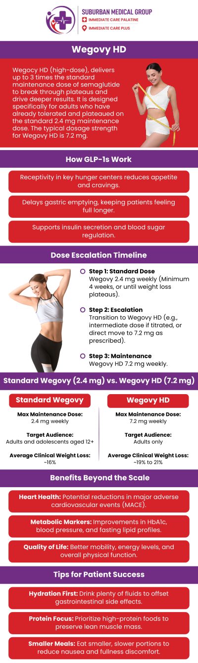 Common questions asked by patients: What's the difference between Wegovy and Wegovy HD? How does Wegovy HD support medical weight loss? Who may be a good candidate for Wegovy HD? What should you know before starting Wegovy HD? For more information, contact us or book an appointment online. We are conveniently located at 693 W Boughton Rd, Bolingbrook, IL 60440. We serve patients from Bolingbrook IL, Romeoville IL, Naperville IL, Woodridge IL, and surrounding cities. Common questions asked by patients: What's the difference between Wegovy and Wegovy HD? How does Wegovy HD support medical weight loss? Who may be a good candidate for Wegovy HD? What should you know before starting Wegovy HD? For more information, contact us or book an appointment online. We are conveniently located at 693 W Boughton Rd, Bolingbrook, IL 60440. We serve patients from Bolingbrook IL, Romeoville IL, Naperville IL, Woodridge IL, and surrounding cities.